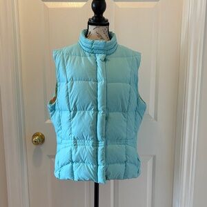 Lilly Pulitzer Light Aqua Quilted Puffer Vest